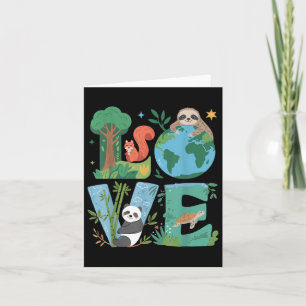 Liebe Earth Day Planet 2025 Jahresumfeld Karte