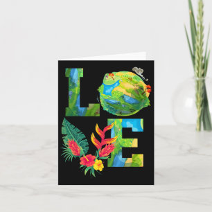 Liebe Earth Day Planet Jubiläum Earth Day Everywhe Karte