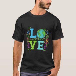 Liebe Earth Rettet den Planeten Vintage Erde T-Shirt