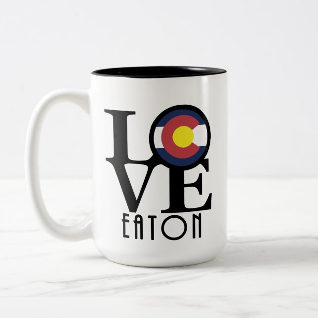 LIEBE Eaton Colorado Zweifarbige Tasse (Links)