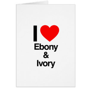 Liebe Ebony und Elfenbein