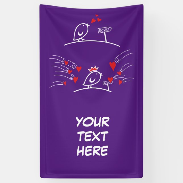 LIEBE ECHO - Comic Birds - Tweetlercools 2 Banner (Vertikal)