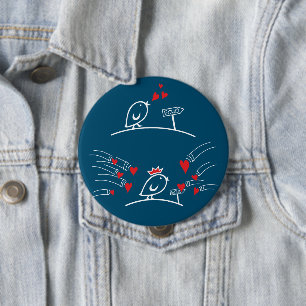 LIEBE ECHO - Comic Birds - Tweetlercools 2 Button