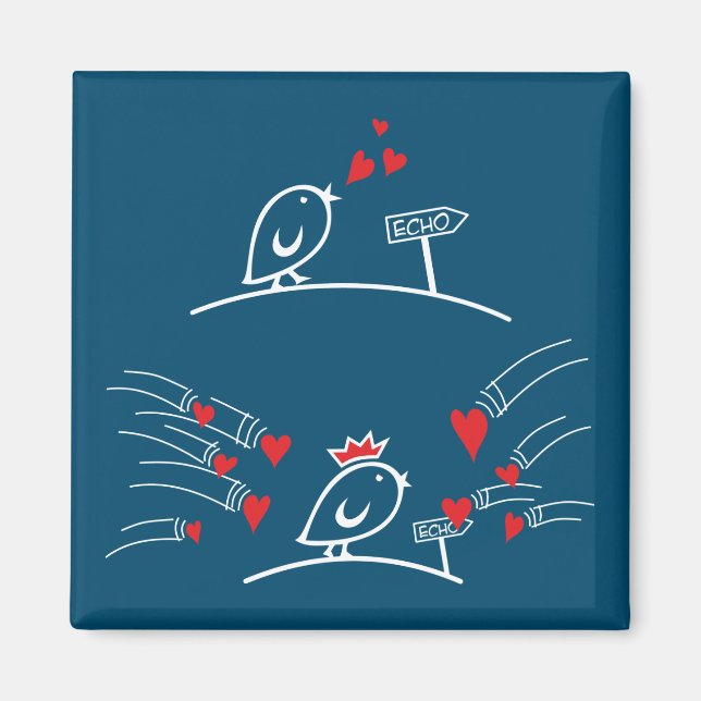 LIEBE ECHO - Comic Birds - Tweetlercools 2 Magnet (Vorne)