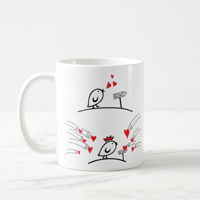 LIEBE ECHO - Comic - Tweetlercools 1 Kaffeetasse (Links)