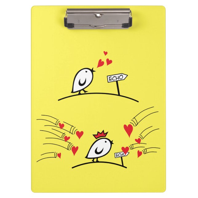 LIEBE ECHO - Comic - Tweetlercools 1 Klemmbrett (Vorderseite)