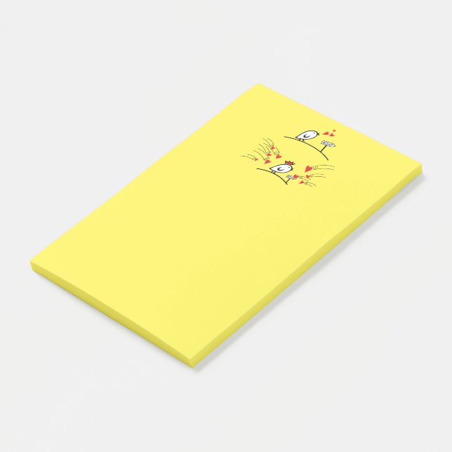 LIEBE ECHO - Comic - Tweetlercools 1 Post-it Klebezettel (angewinkelt)