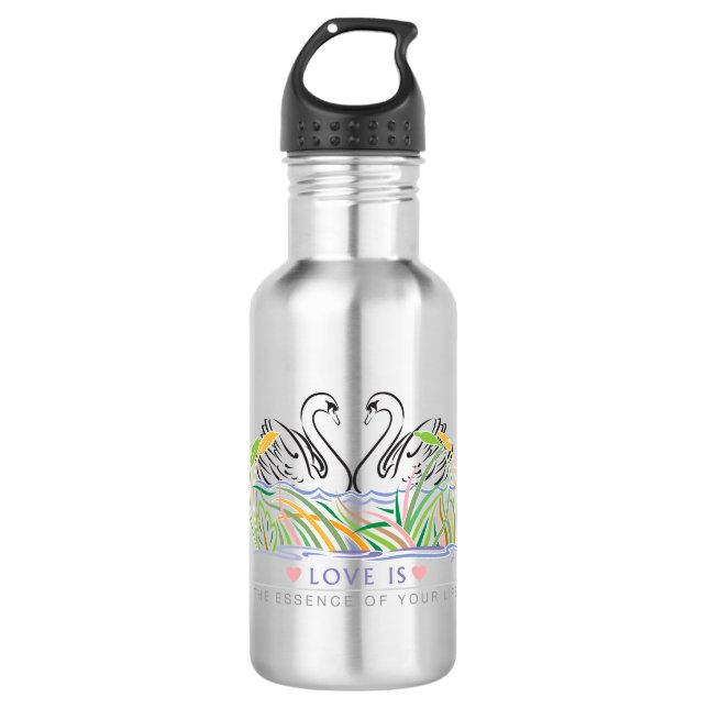 Liebe Edelstahlflasche (Vorderseite)
