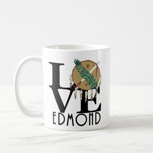 LIEBE Edmond Oklahoma 11oz Kaffeetasse (Links)
