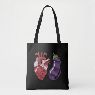 Liebe Eggplant Funny Gay Pride Spaß LGBTQ Joke Tasche