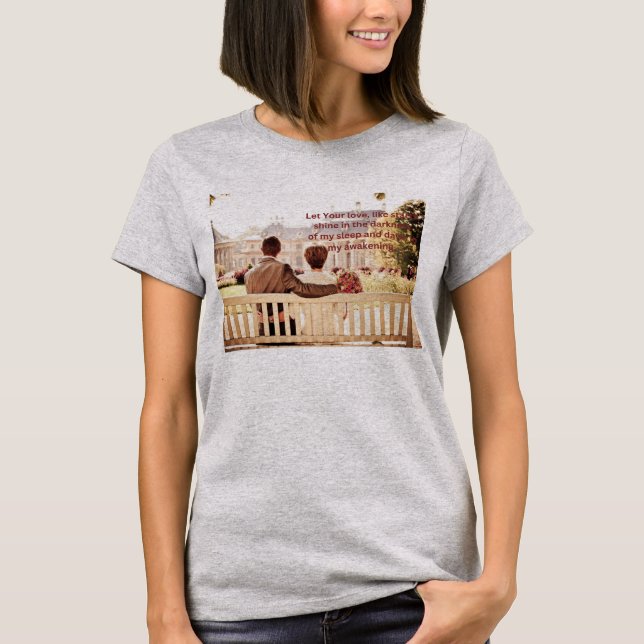 Liebe Ehepaar aus hellem Stahl T - Shirt für Fraue (Vorderseite)