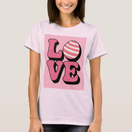 LIEBE Ei Rosa Frauen T-Shirt