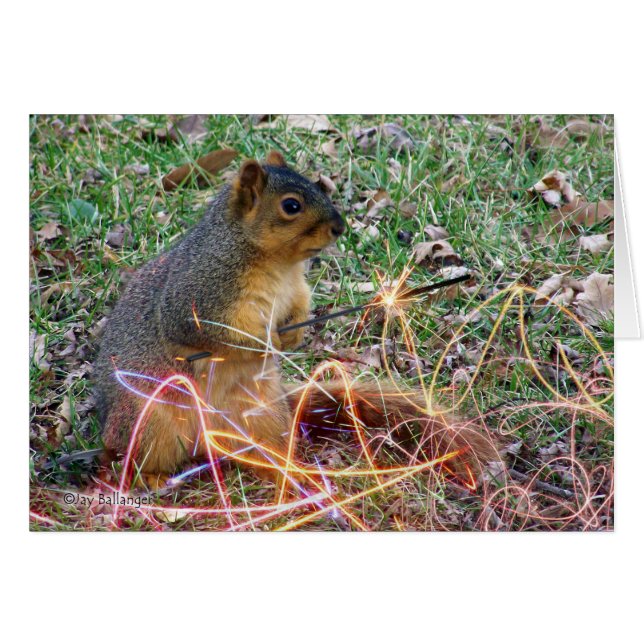 Liebe Eichhörnchen Sparkler (Vorderseite (Horizontal))
