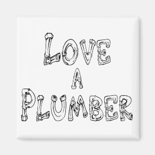 Liebe ein Klempner Magnet