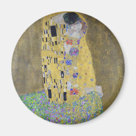 Liebe: Ein Kuss in Gold von Klimt Magnet