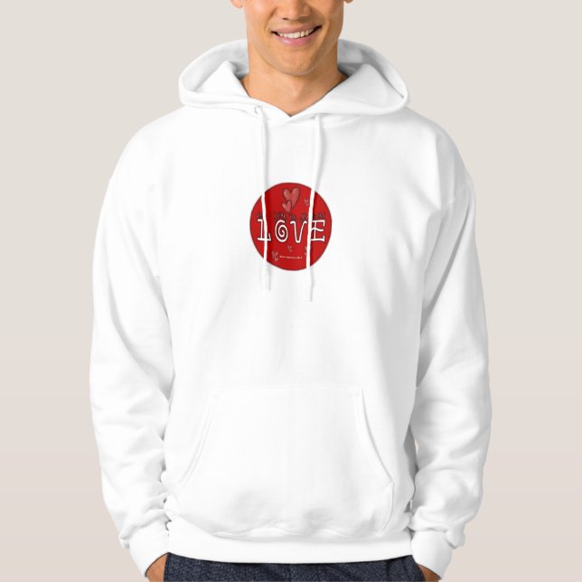 Liebe - Ein positives Wort Hoodie (Vorderseite)