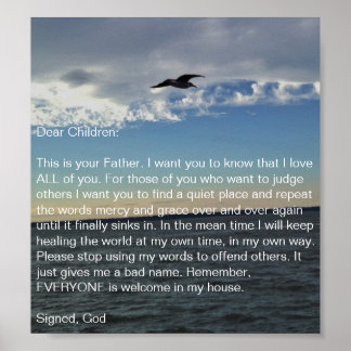 Liebe einander von Tom Krause Poster