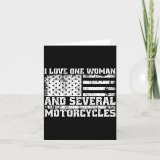 Liebe eine Frau und mehrere Motorräder Lustiger Bi Karte