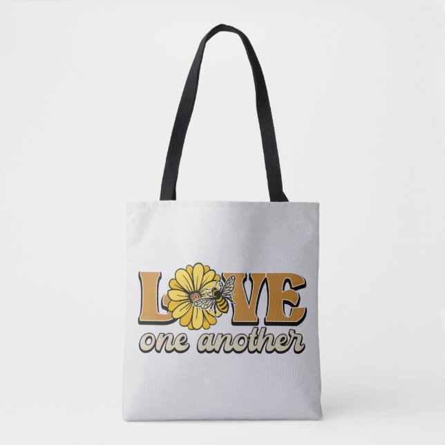 Liebe eine weitere Gelbblütenbiene Tasche (Vorderseite)