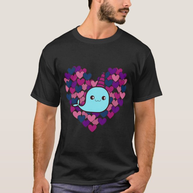 Liebe einen Narwal T-Shirt (Vorderseite)