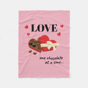 Liebe einen Schokolade auf einmal Lustige Zitate Fleecedecke