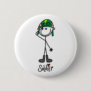 Liebe einen Soldaten Button