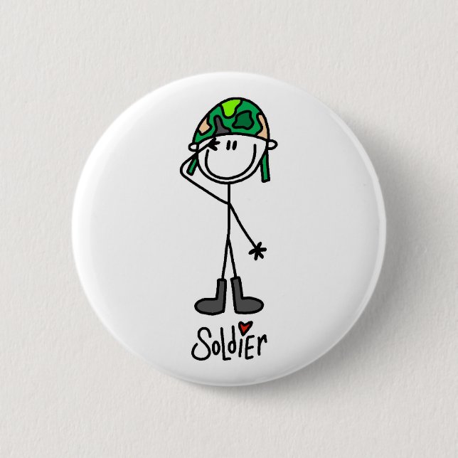Liebe einen Soldaten Button (Vorderseite)