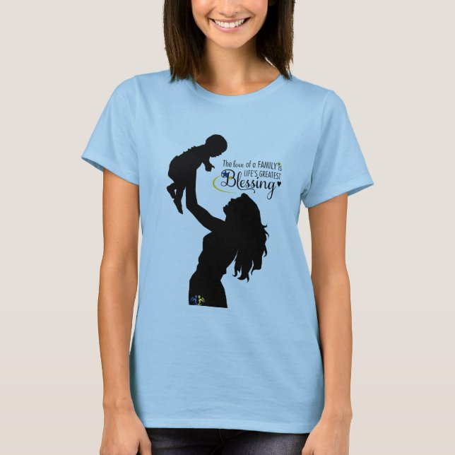 "Liebe einer Familie ist das bestste Geschenk des T-Shirt (Vorderseite)