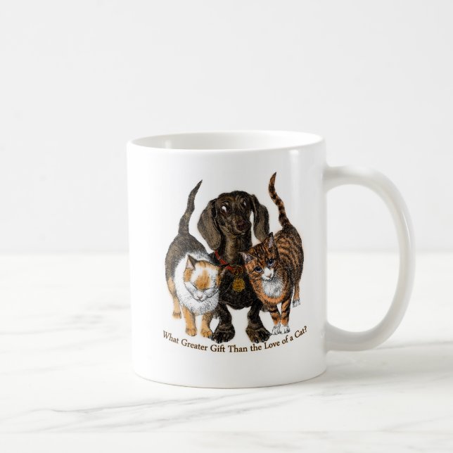 Liebe einer Katze Kaffeetasse (Rechts)