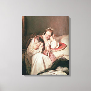 Liebe einer Mutter, 1839 Leinwanddruck
