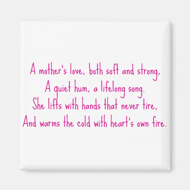 Liebe einer Mutter Magnet (Vorne)