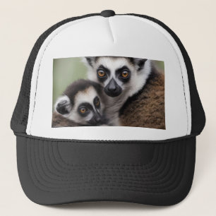 **"Liebe einer Mutter: Mama und Baby Lemur Cuddlin Truckerkappe