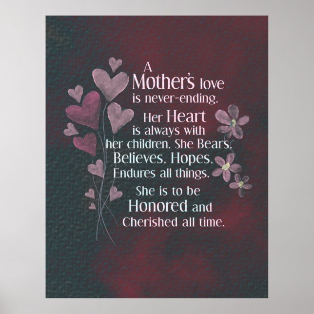 Liebe einer Mutter Poster (Vorne)