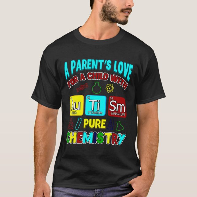 Liebe eines Elternteils für Kinder mit Autismus, r T-Shirt (Vorderseite)