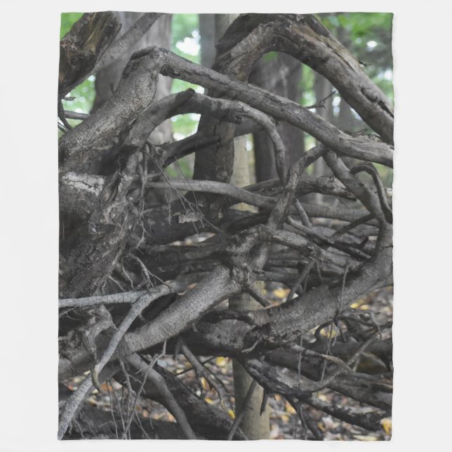 Liebe eines gefallenen Baumes Fleecedecke (Vorderseite)