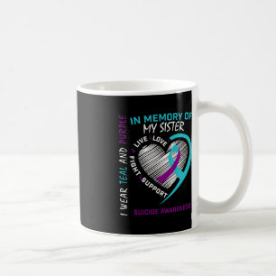 Liebe eines im Gedächtnis der Schwester Suizidgeda Kaffeetasse
