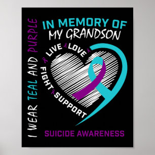 Liebe eines in Erinnerung an das Selbstmordbewusst Poster