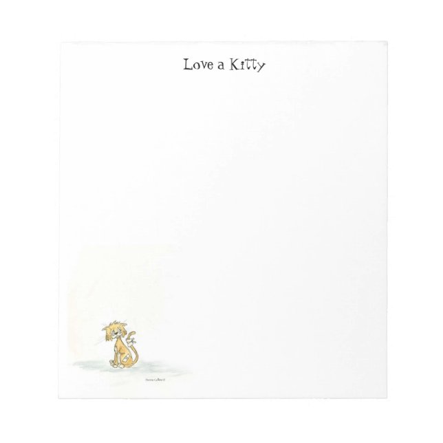 Liebe eines Kitty Notepad Notizblock (Vorderseite)
