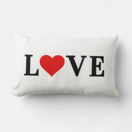 LIEBE Einfaches Minimalistisches Elegant Lendenkissen