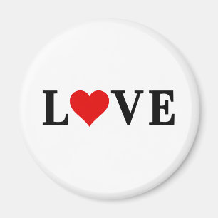 LIEBE Einfaches Minimalistisches Elegant Magnet