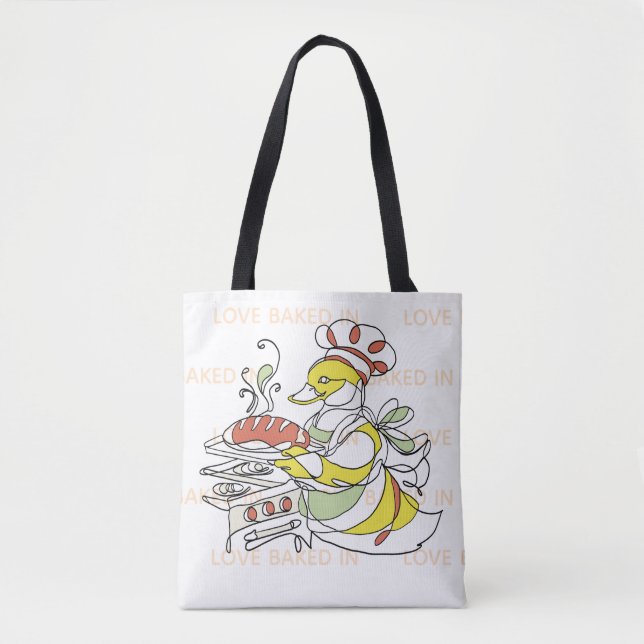 Liebe eingebackene Enten-Tragetasche Tasche (Vorderseite)