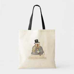 Liebe Eins Snowman T - Shirt und Geschenke Tragetasche