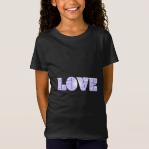 LIEBE Einzigartige 3D-Moderne Grafik, Cool Schwarz T-Shirt