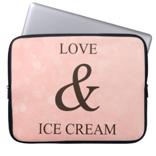 Liebe & Eiscreme Laptopschutzhülle