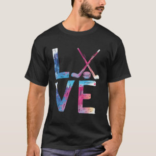 Liebe Eishockey Hockey Eishockey T-Shirt