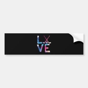 Liebe Eishockey Hockey Girls Geschenke Womens Ice  Autoaufkleber