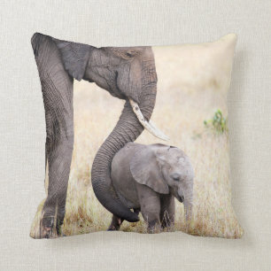 Liebe Elefant Baby Foto Kissen