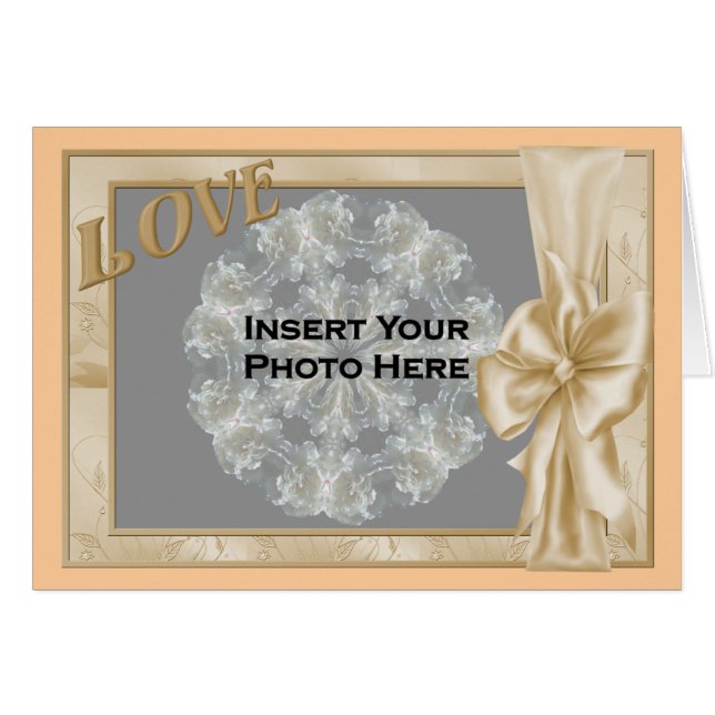 Liebe Elegante Bilderkarte (Vorderseite (Horizontal))