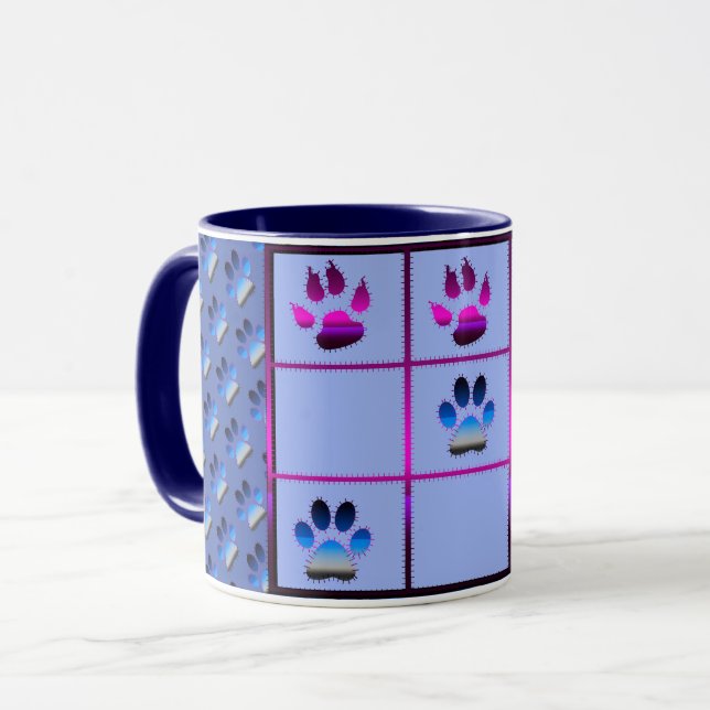 Liebe Elegante Moderne Kunst, Dichtung und Musik Tasse (Vorderseite Links)