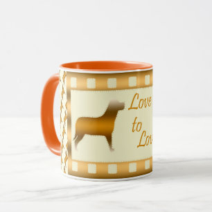 Liebe Elegante Moderne Kunst, Dichtung und Musik Tasse